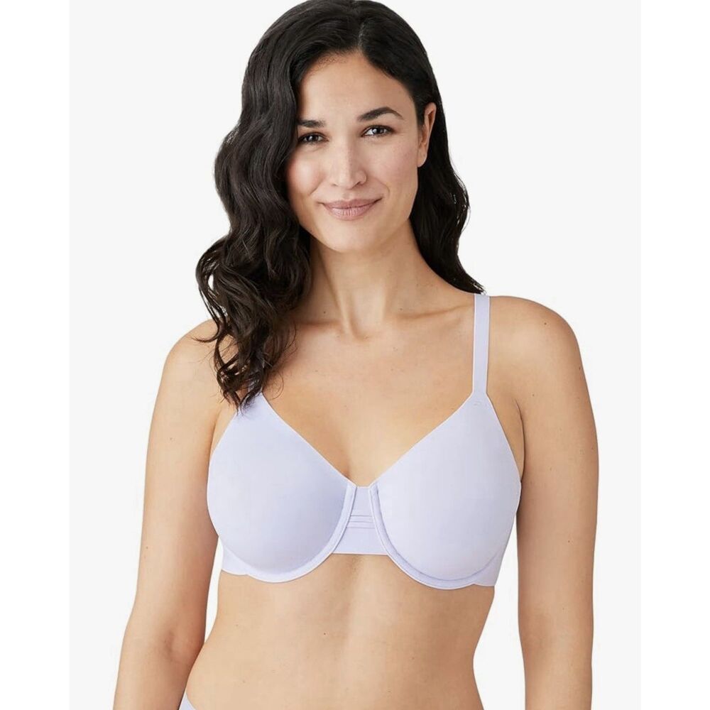 Wacoal Purple and Tan Full-Coverage Bra with Underwire Support